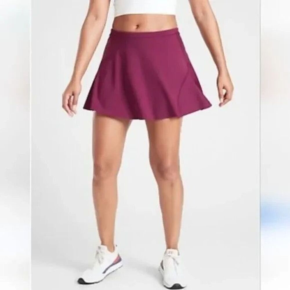 Athleta Match Point Skort Size M purple‎ tennis golf skirt athleisure